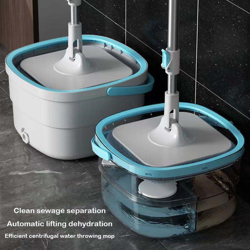 Spin Mop Bucket System, 360 Rotating Floor Cleaning Tool