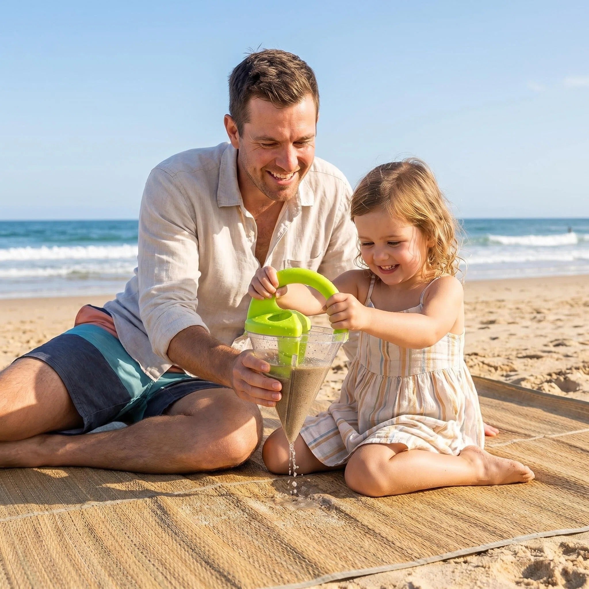 Portable Sand Water Mixing Funnel, Outdoor Beach Play Toy For Kids