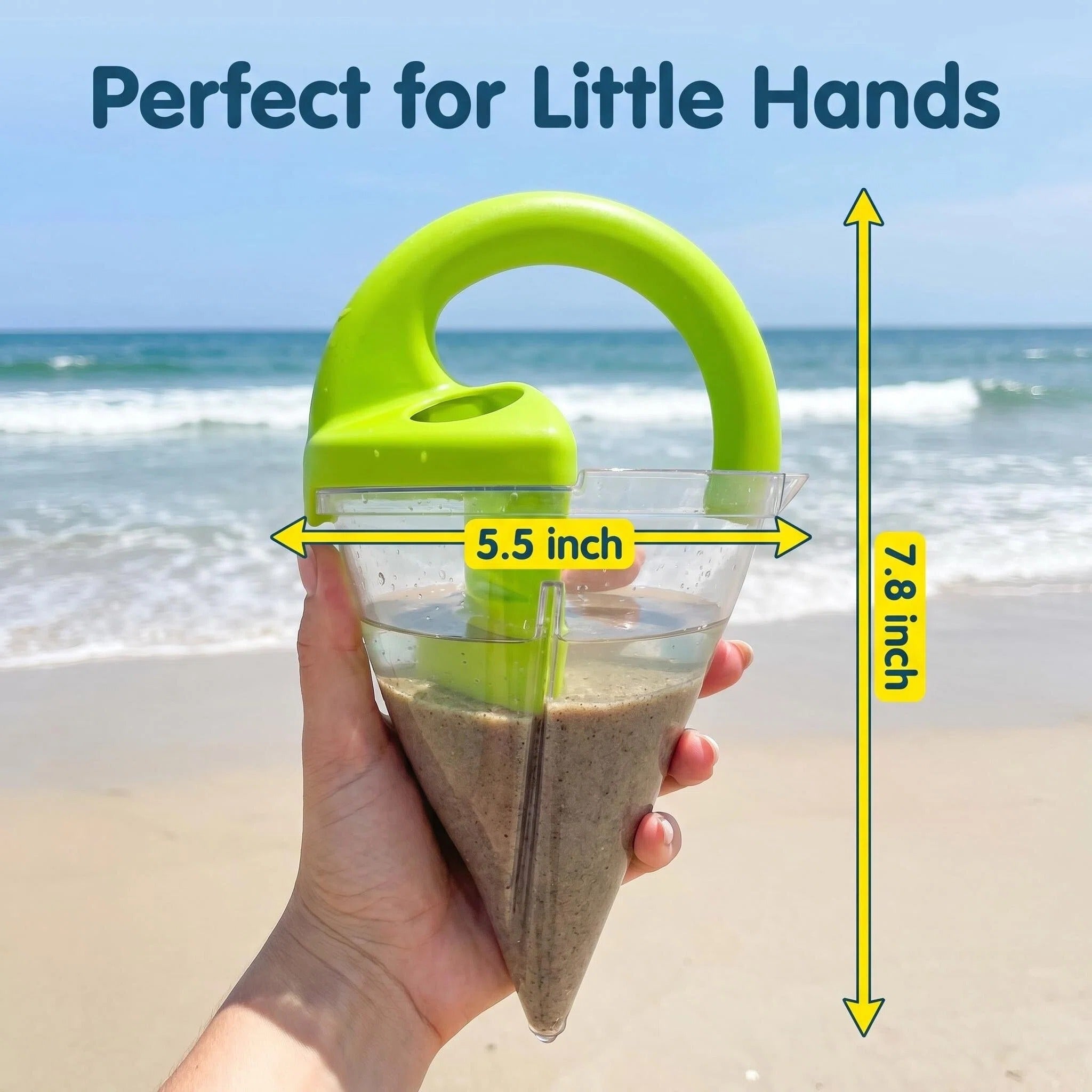 Portable Sand Water Mixing Funnel, Outdoor Beach Play Toy For Kids