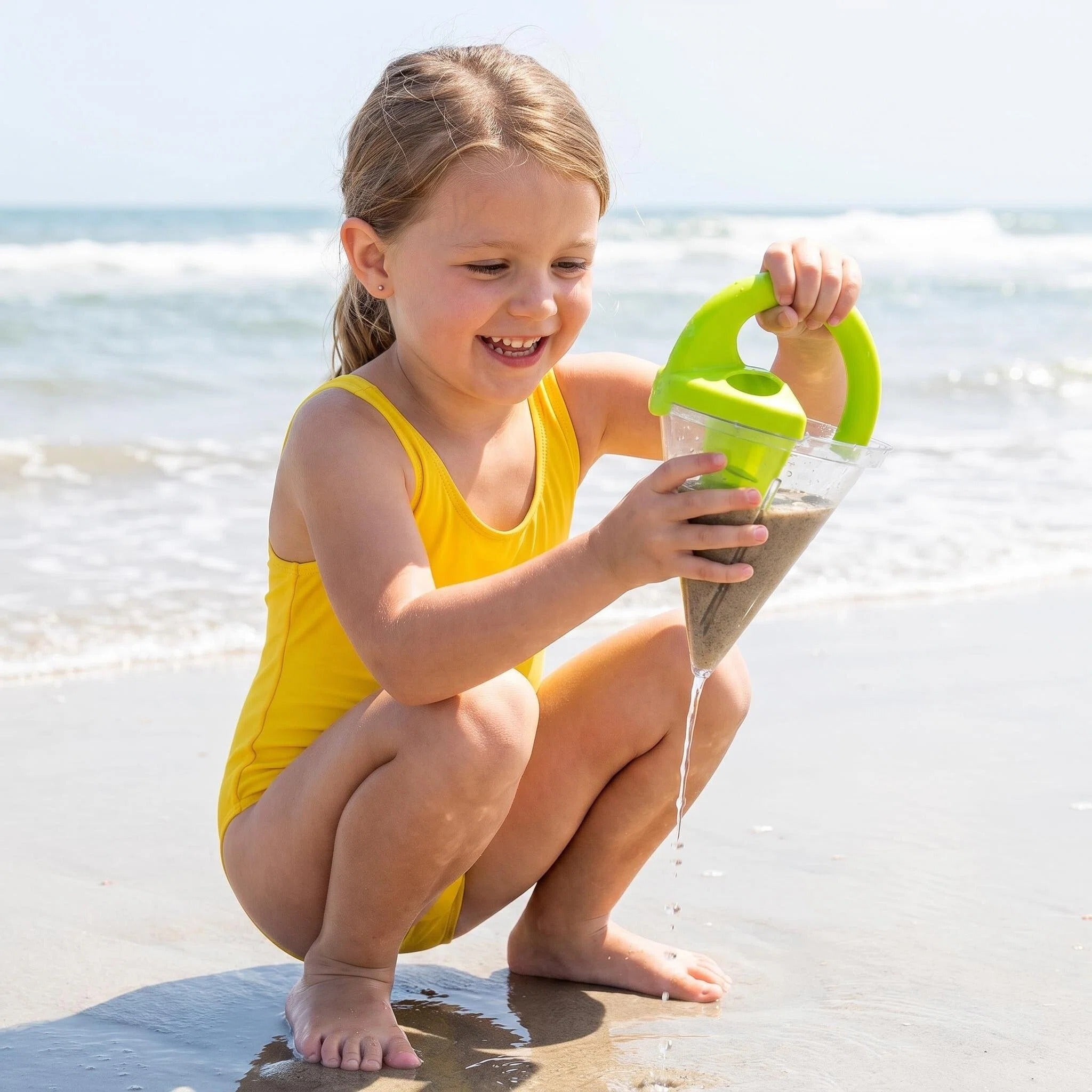Portable Sand Water Mixing Funnel, Outdoor Beach Play Toy For Kids